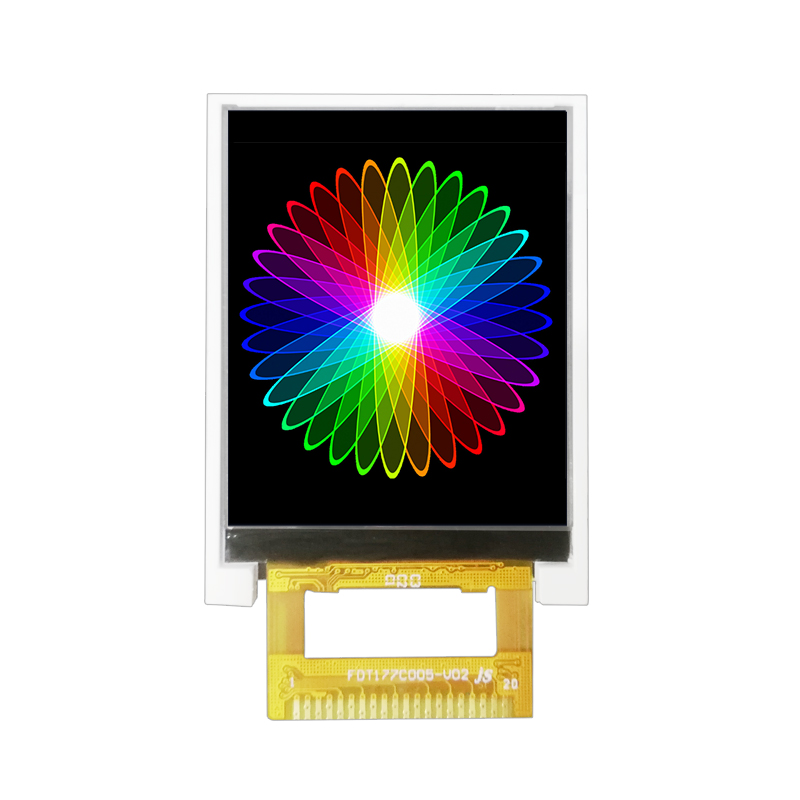 1.77 inch TFT LCD display with 128x160 pixels 20 Pins MCU interface  ST7735 driver IC, 2.6v~3.0v