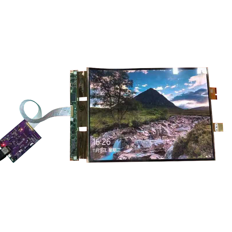 13.3 inch Flexible OLED 1536x2048 AMOLED bendable display panel ,HDMI Board