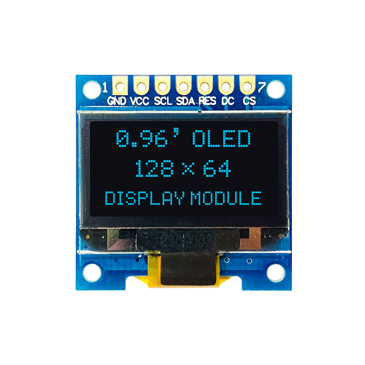 0.96-inch OLED Display Module SSD1306/SH1106 Driver IC 4-SPI Interface