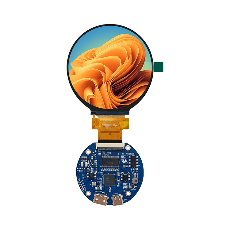 2.8 inch Round TFT LCD Display – 480×480 IPS Screen, 350 Nits, HDMI Driver Board